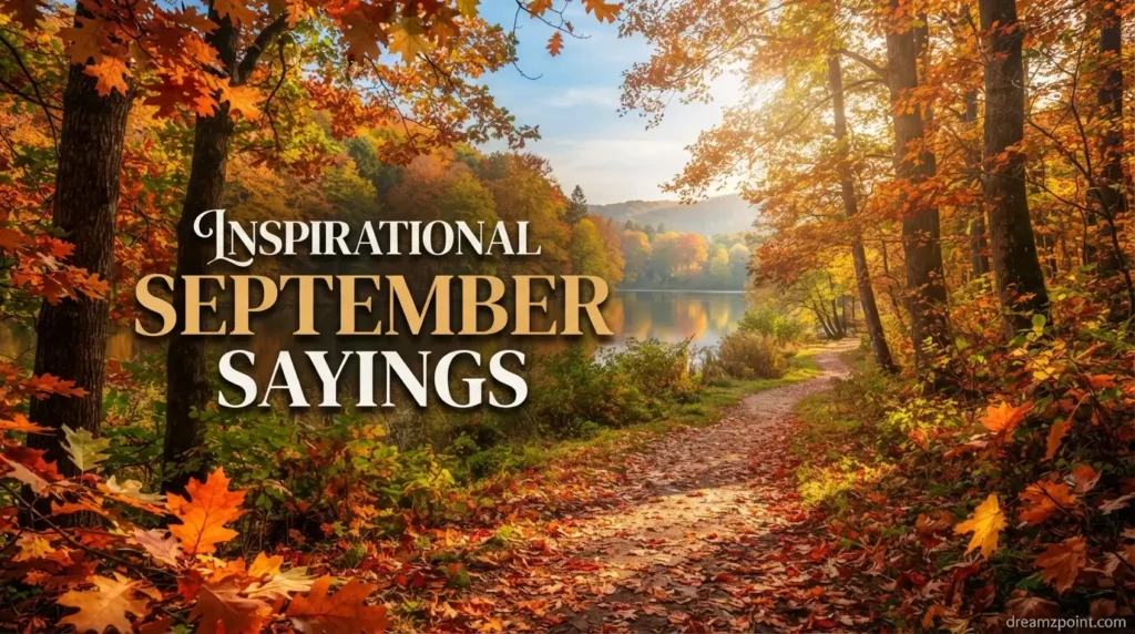 Inspirational September Sayings