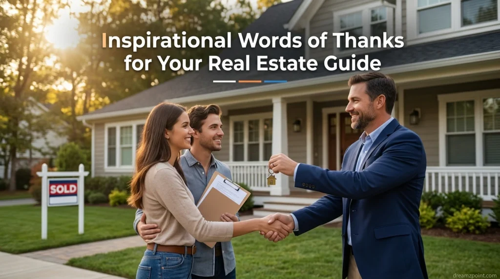 Inspirational Words of Thanks for Your Real Estate Guide