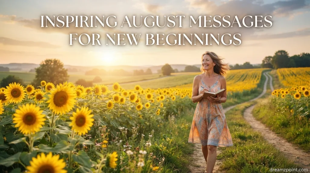 Inspiring August Messages for New Beginnings