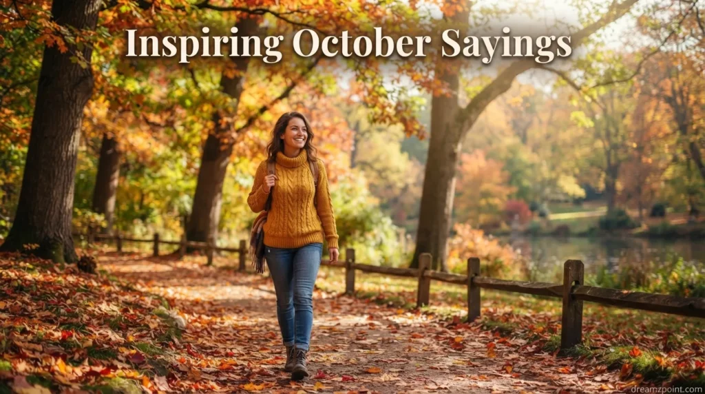 Inspiring October Sayings