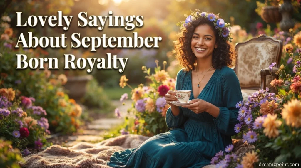 Lovely Sayings About September Born Royalty