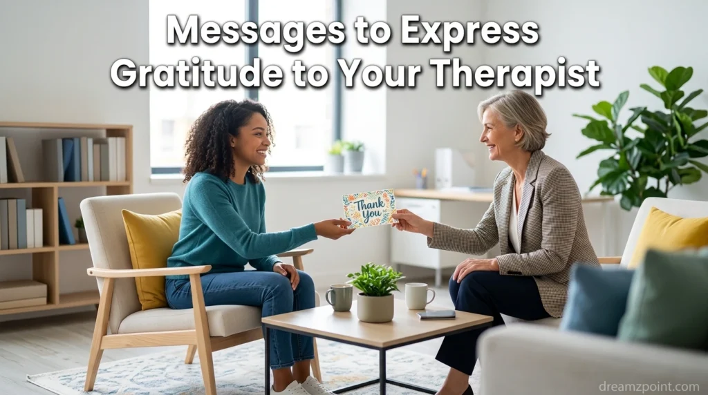 Messages to Express Gratitude to Your Therapist