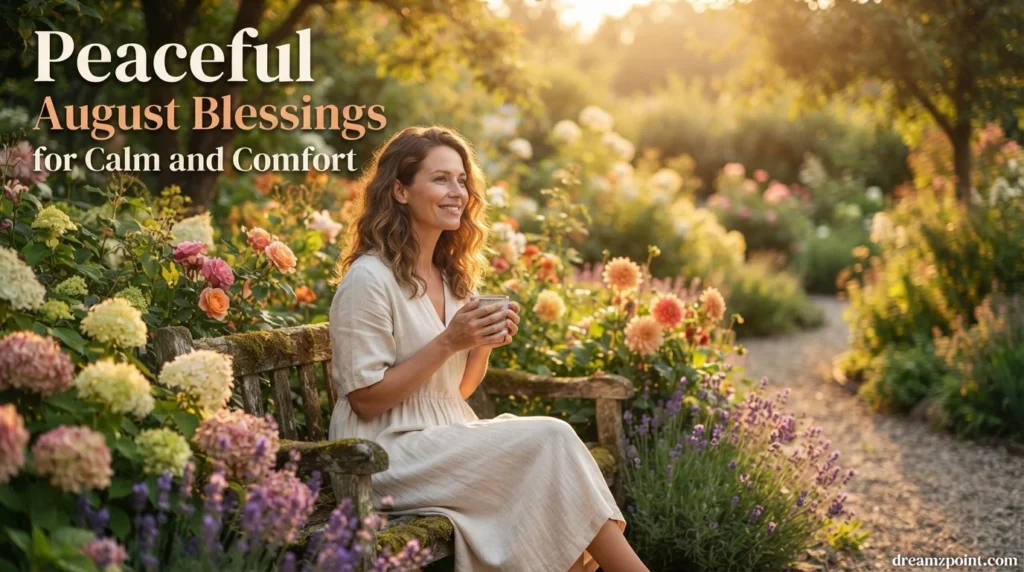 Peaceful August Blessings for Calm and Comfort