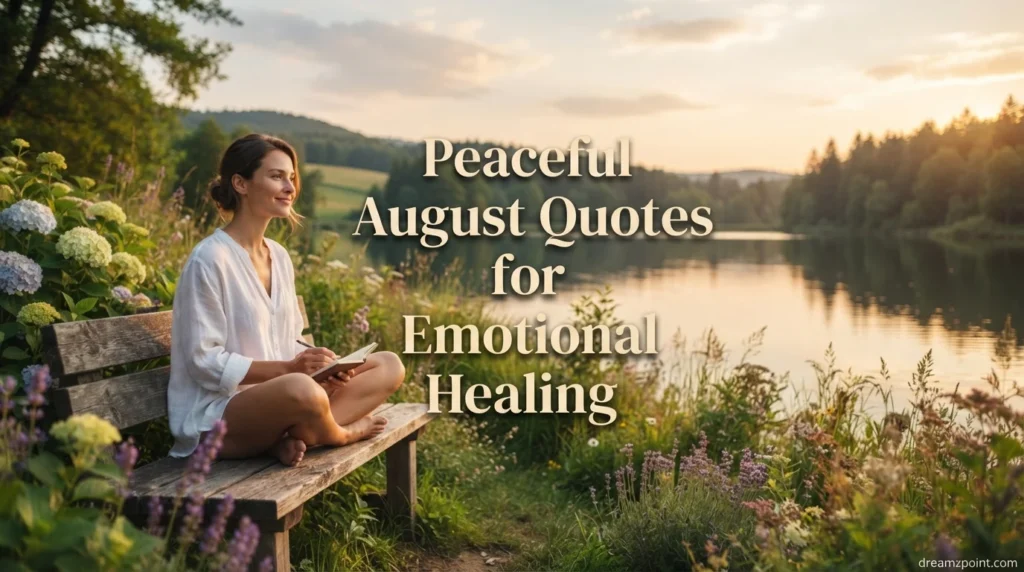 Peaceful August Quotes for Emotional Healing