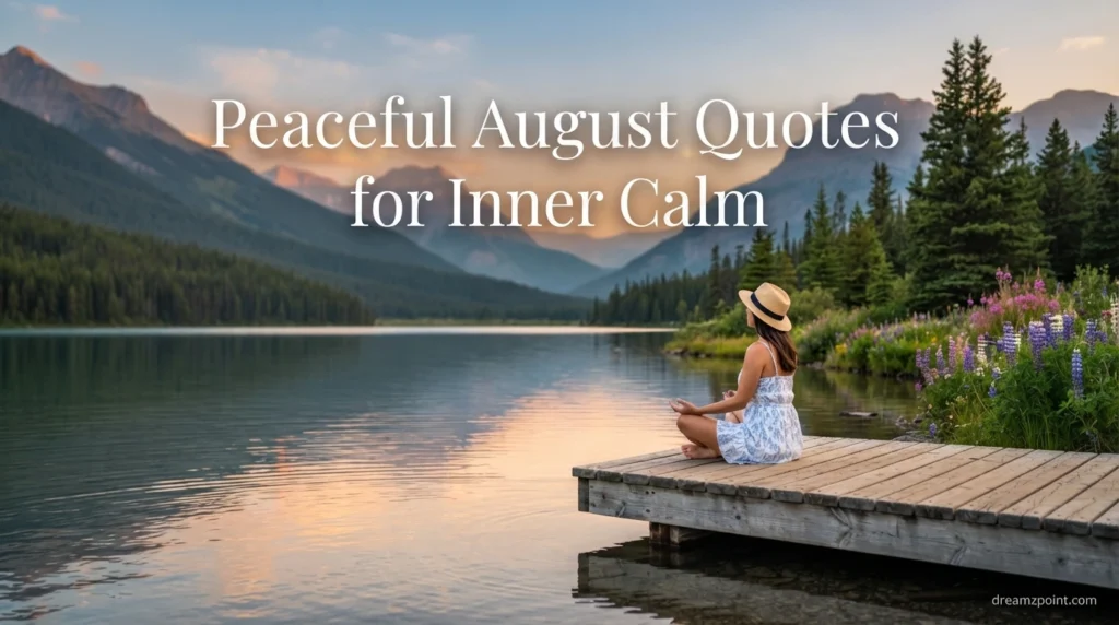 Peaceful August Quotes for Inner Calm