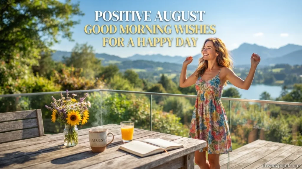 Positive August Good Morning Wishes for a Happy Day