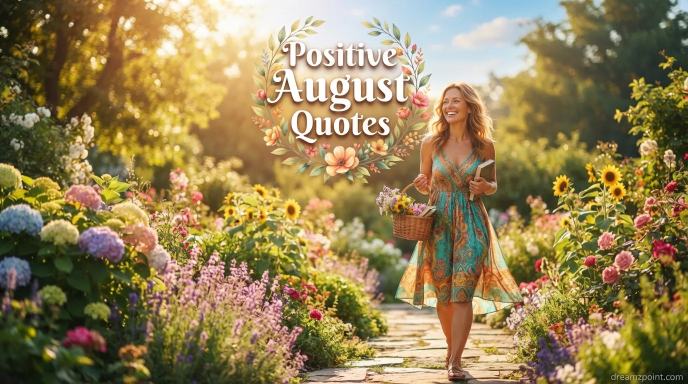 Positive August Quotes