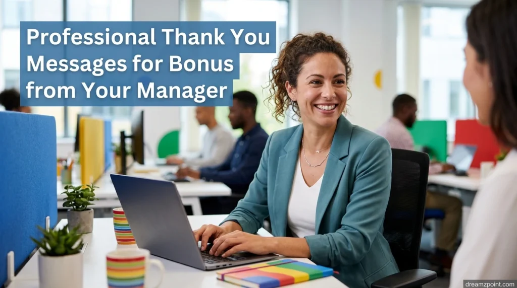 Professional Thank You Messages for Bonus from Your Manager