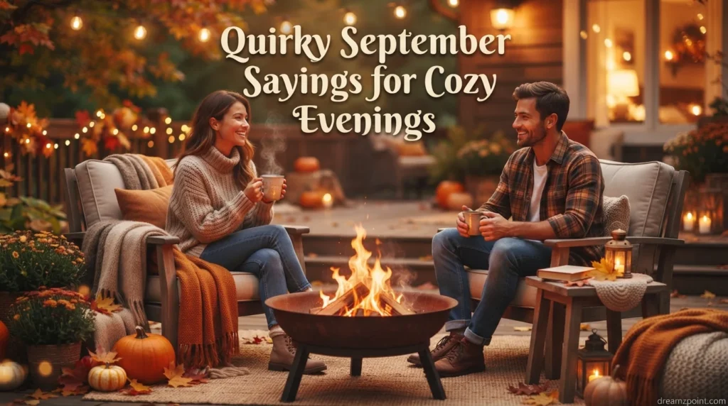Quirky September Sayings for Cozy Evenings