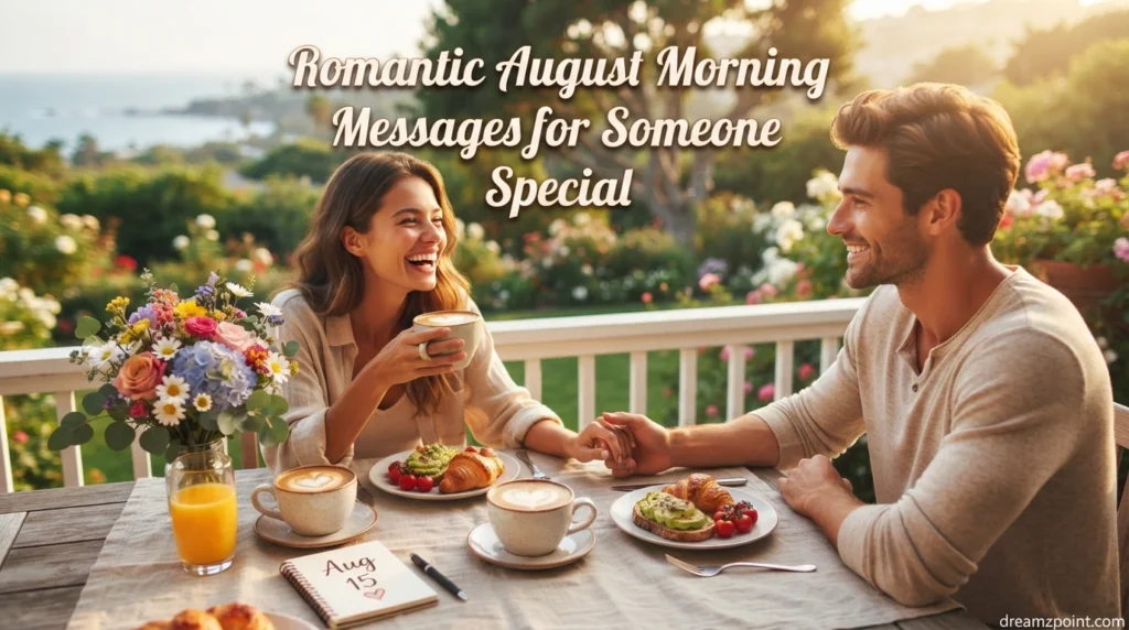 Romantic August Morning Messages for Someone Special