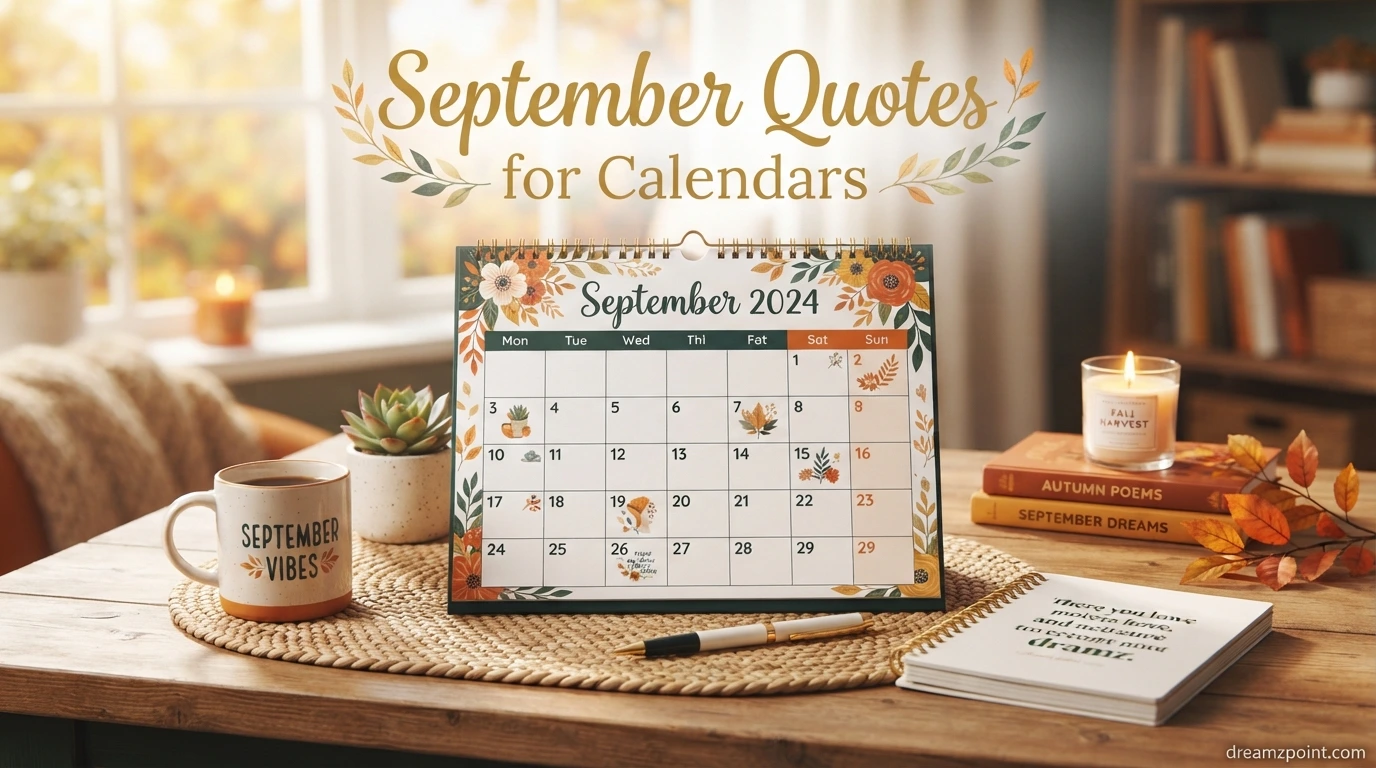 September Quotes for Calendars