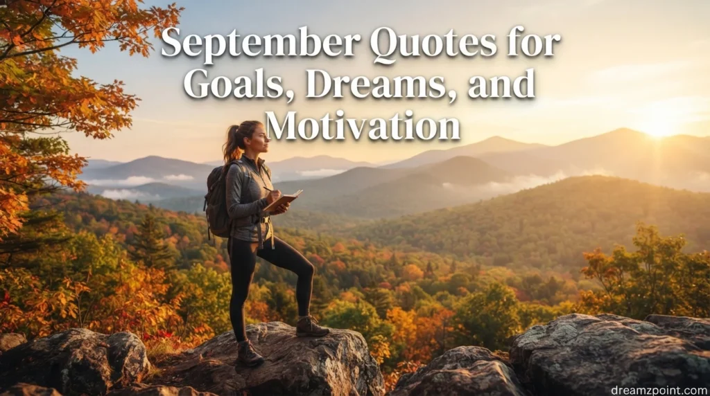 September Quotes for Goals, Dreams, and Motivation