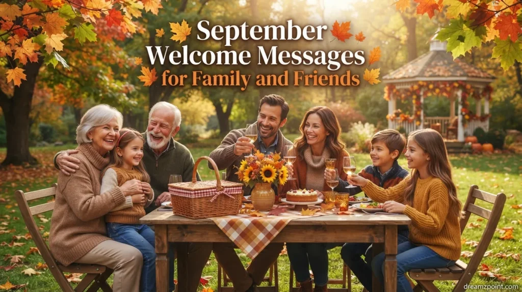 September Welcome Messages for Family and Friends