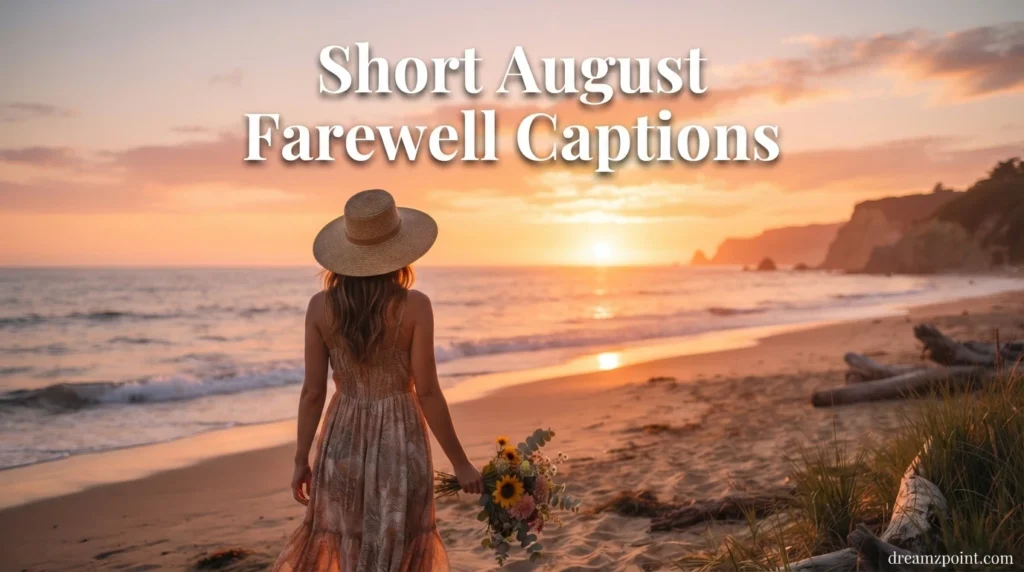 Short August Farewell Captions
