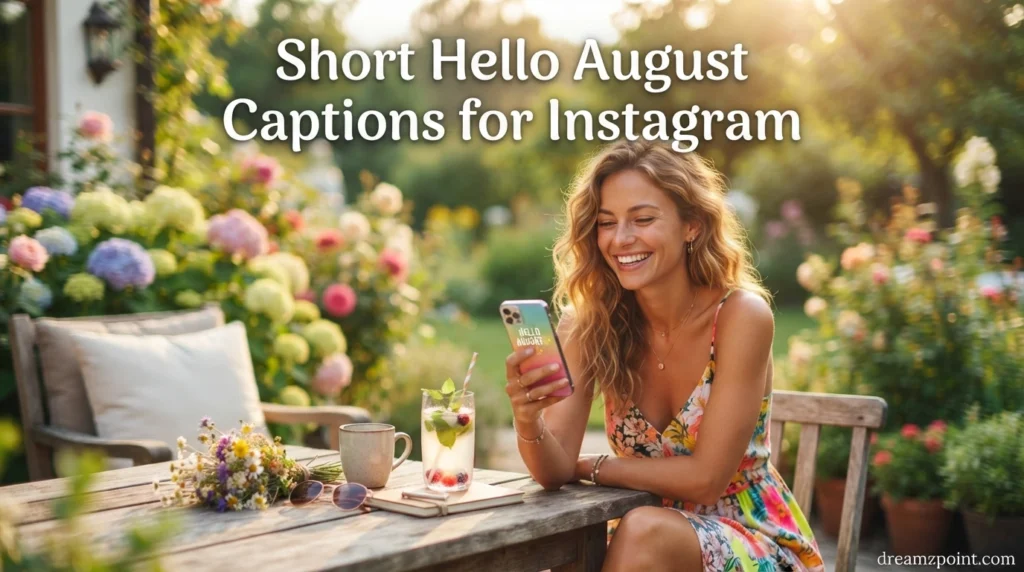 Short Hello August Captions for Instagram
