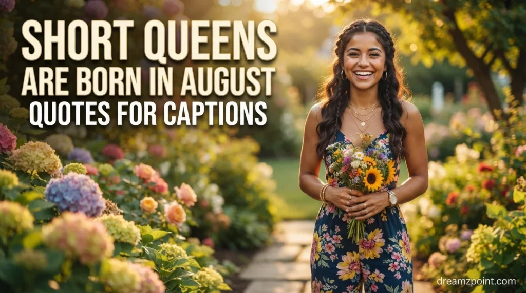 Short Queens Are Born in August Quotes for Captions