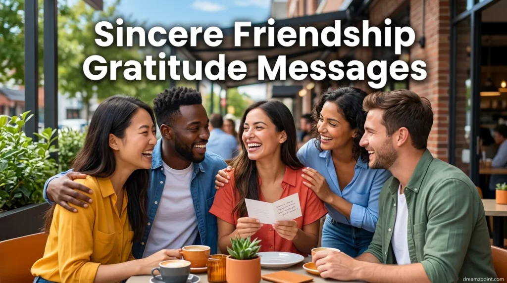 Sincere Friendship Gratitude Messages