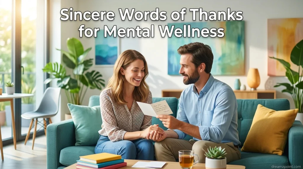 Sincere Words of Thanks for Mental Wellness