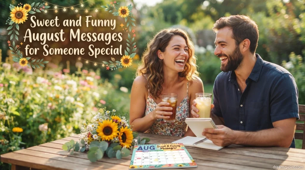 Sweet and Funny August Messages for Someone Special