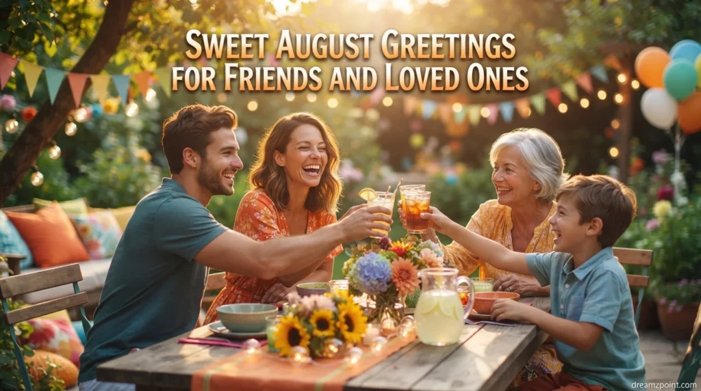 Sweet August Greetings for Friends and Loved Ones