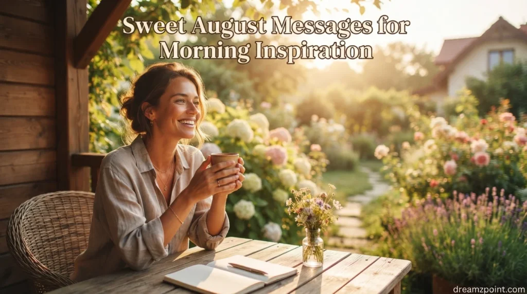 Sweet August Messages for Morning Inspiration