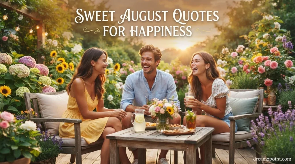 Sweet August Quotes for Happiness