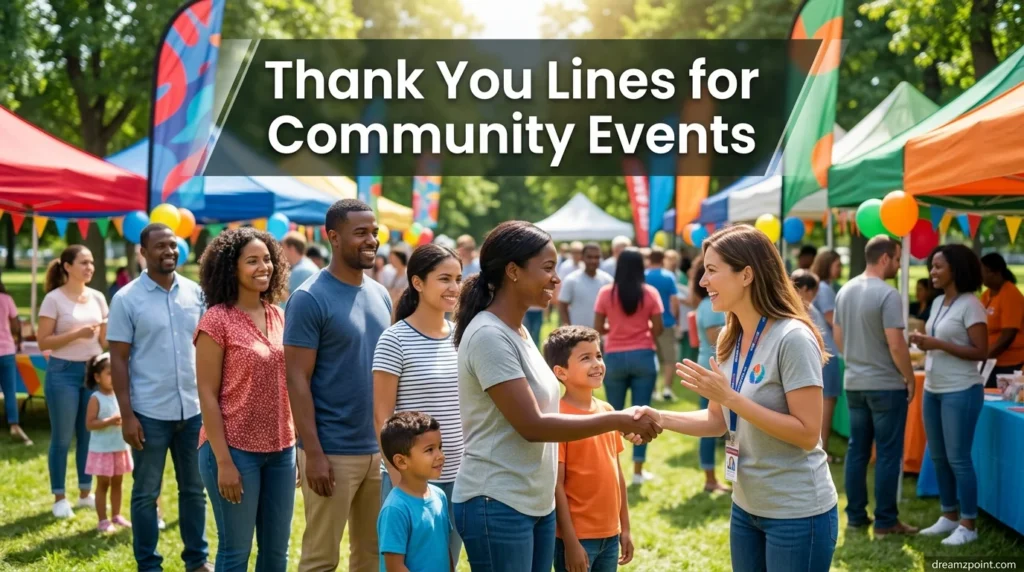 Thank You Lines for Community Events