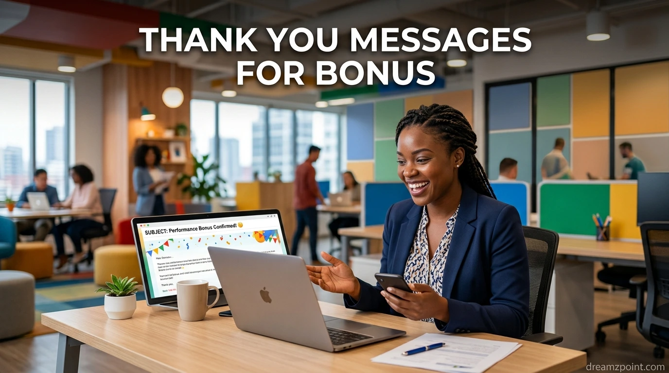 Thank You Messages for Bonus