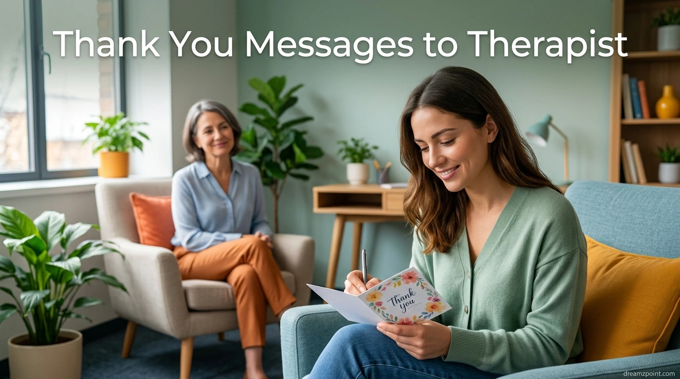 Thank You Messages to Therapist