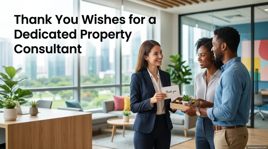 Thank You Wishes for a Dedicated Property Consultant