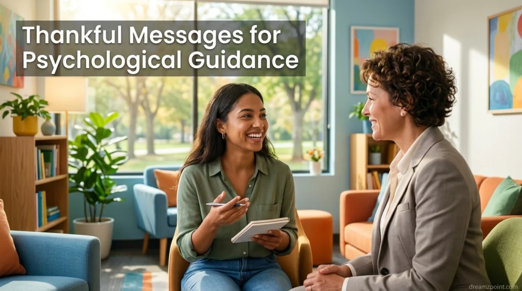Thankful Messages for Psychological Guidance