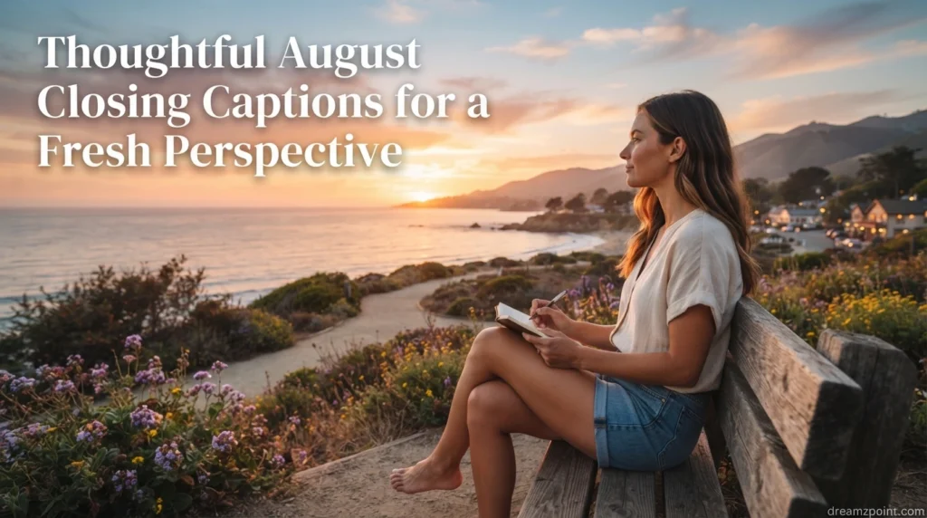 Thoughtful August Closing Captions for a Fresh Perspective