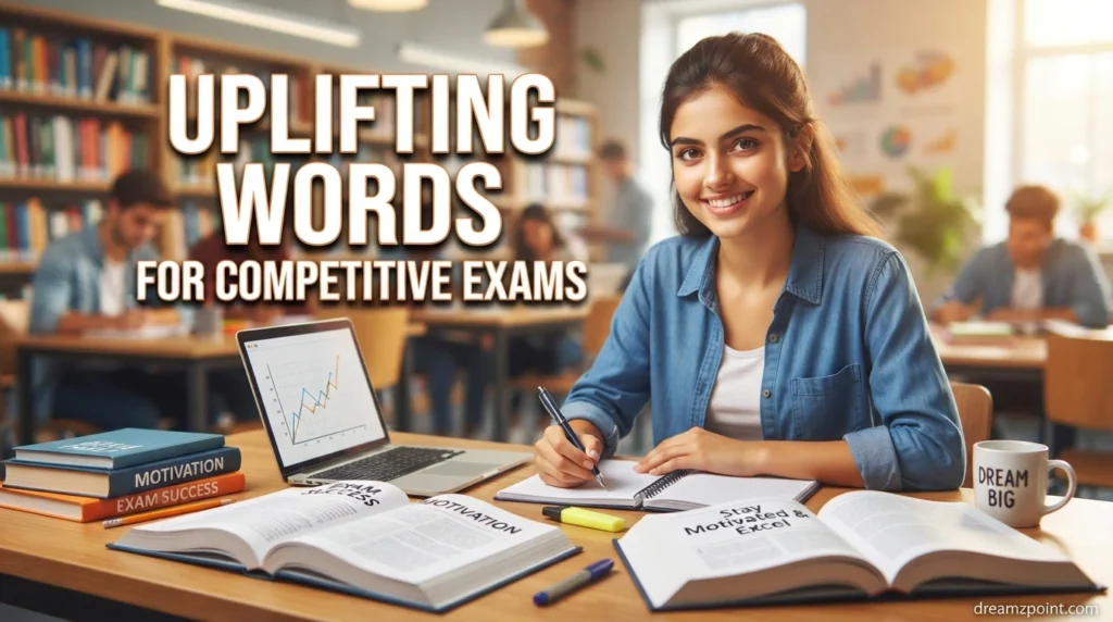 Uplifting Words for Competitive Exams