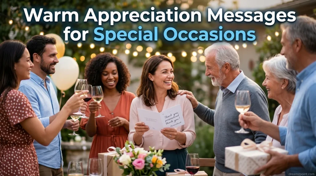 Warm Appreciation Messages for Special Occasions