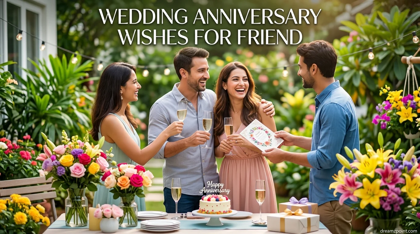 Wedding Anniversary Wishes for Friend