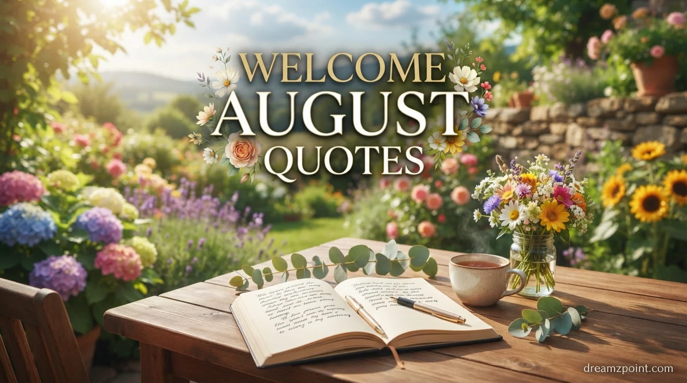 Welcome August Quotes