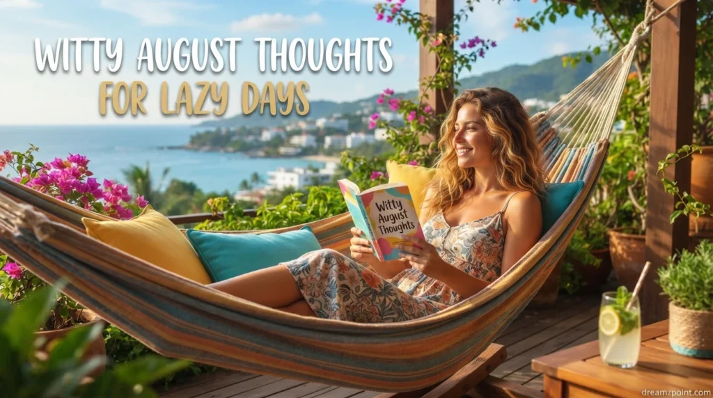 Witty August Thoughts for Lazy Days