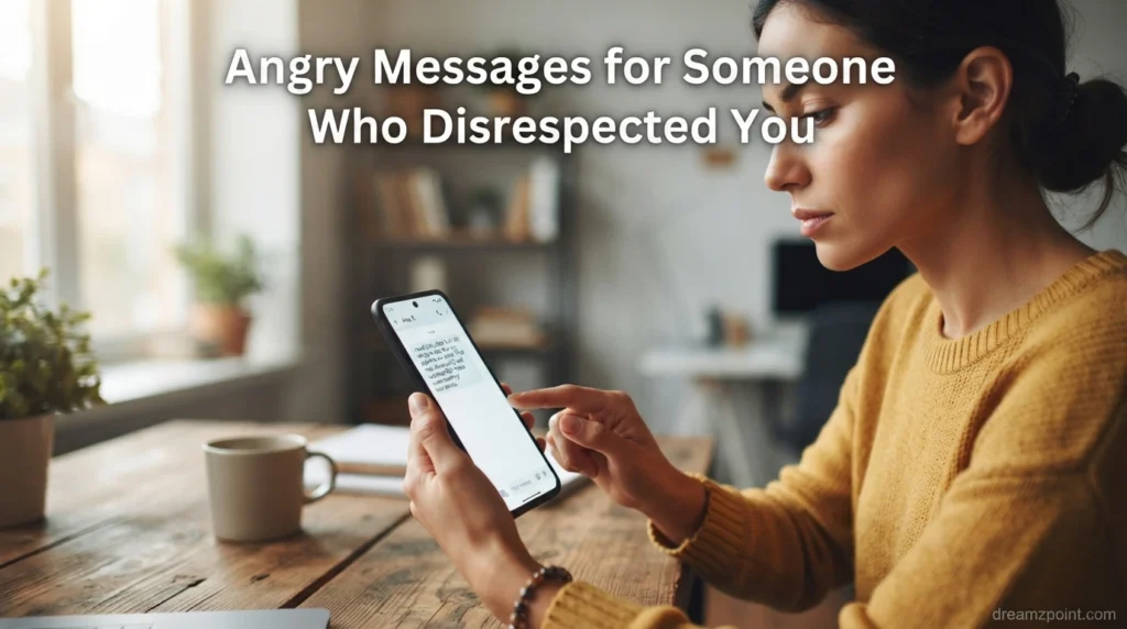 Angry Messages for Someone Who Disrespected You