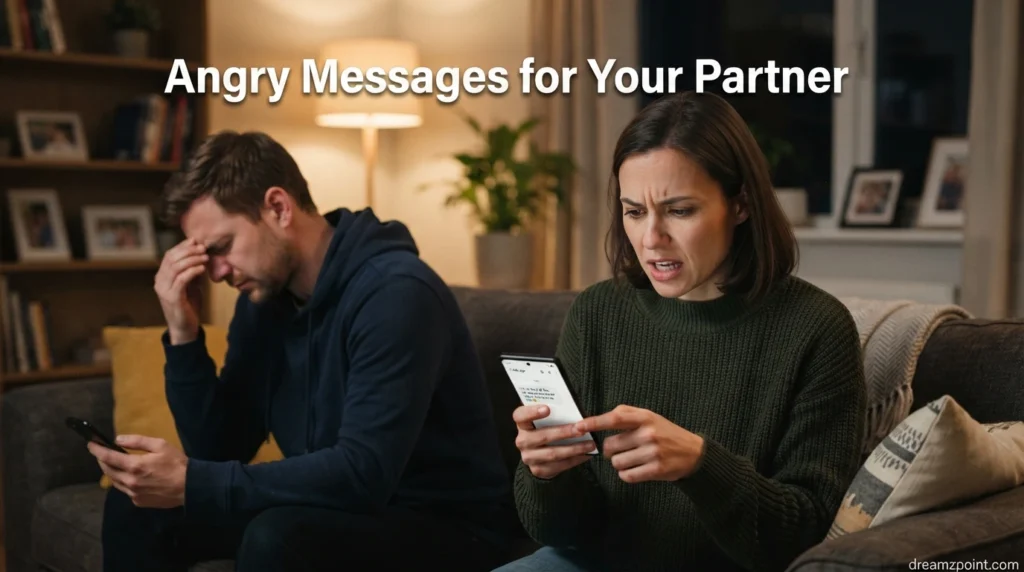 Angry Messages for Your Partner
