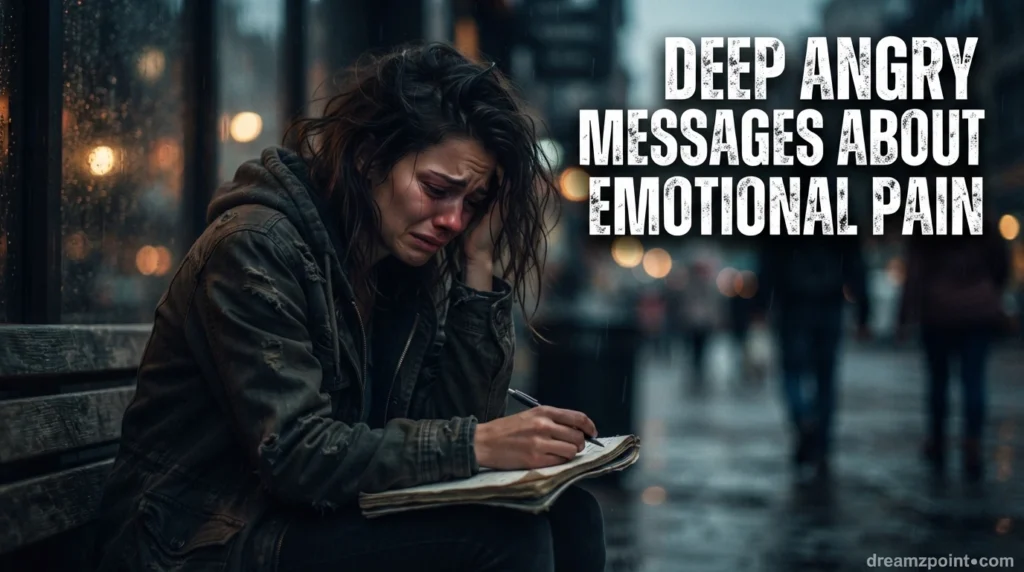 Deep Angry Messages About Emotional Pain