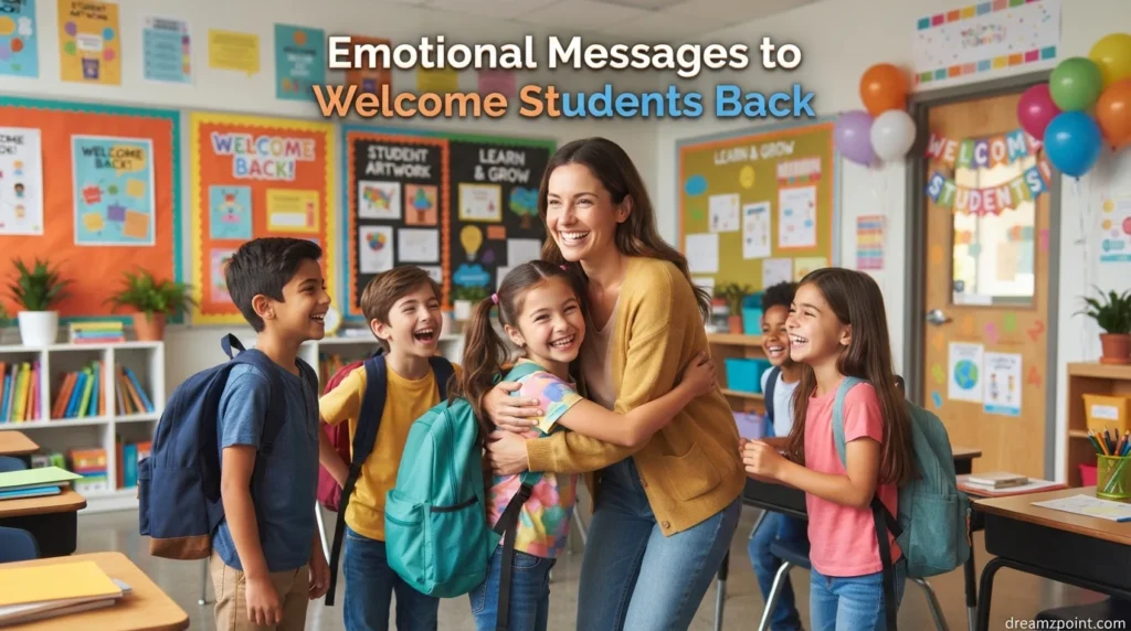 Emotional Messages to Welcome Students Back