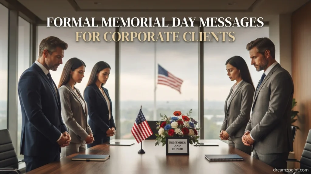 Formal Memorial Day Messages for Corporate Clients