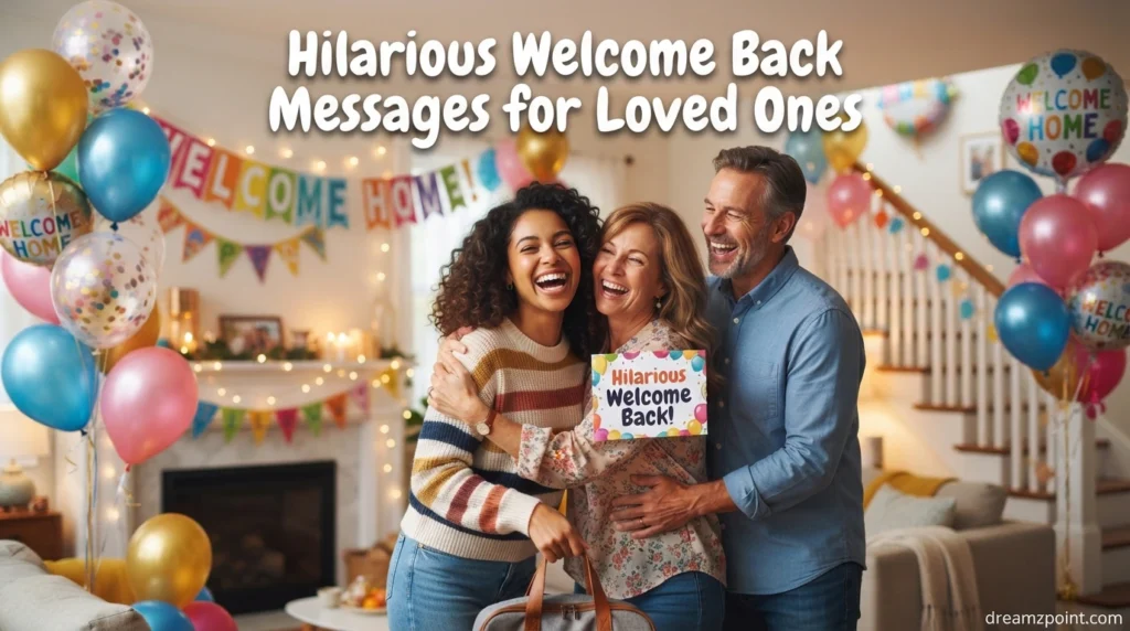Hilarious Welcome Back Messages for Loved Ones