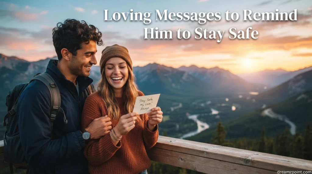 Loving Messages to Remind Him to Stay Safe