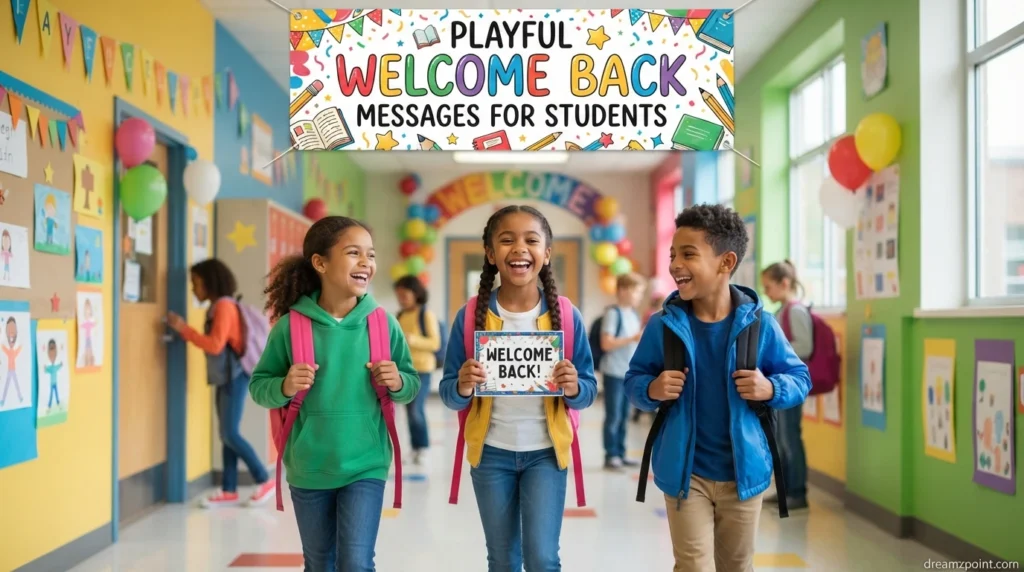 Playful Welcome Back Messages for Students