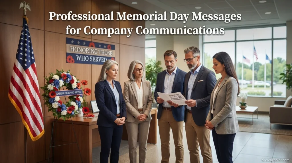 Professional Memorial Day Messages for Company Communications