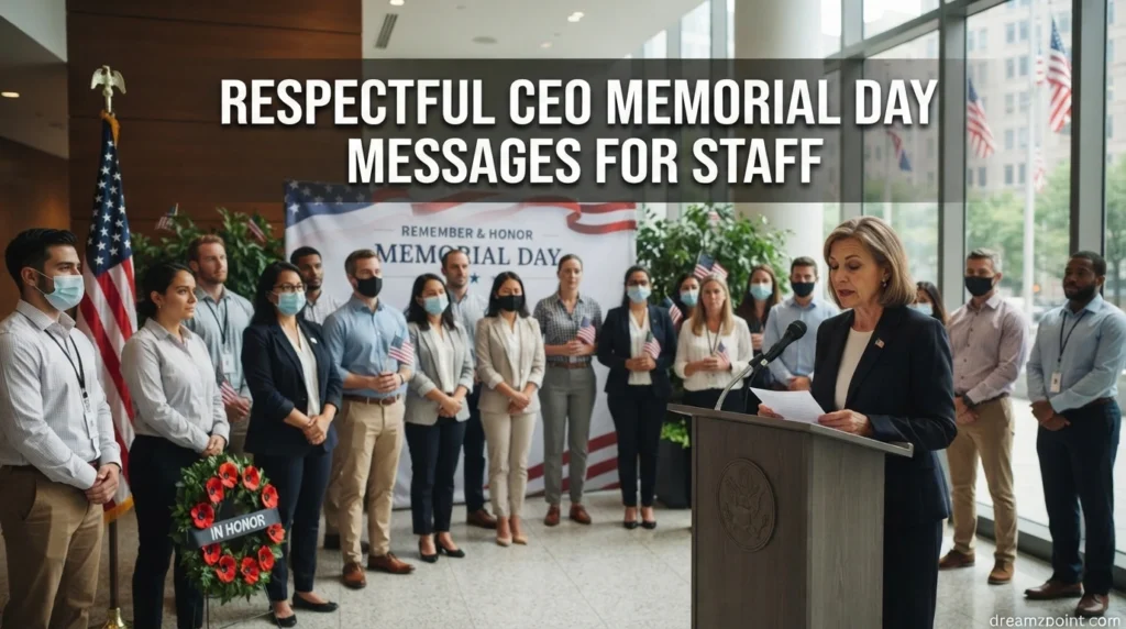 Respectful CEO Memorial Day Messages for Staff