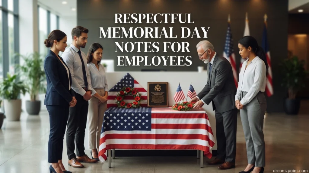 Respectful Memorial Day Notes for Employees