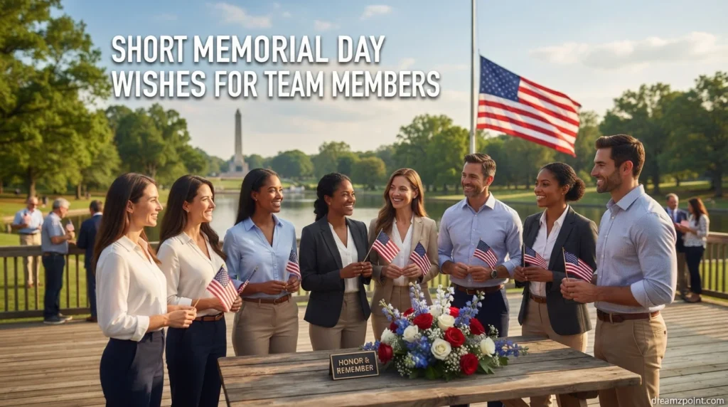 Short Memorial Day Wishes for Team Members