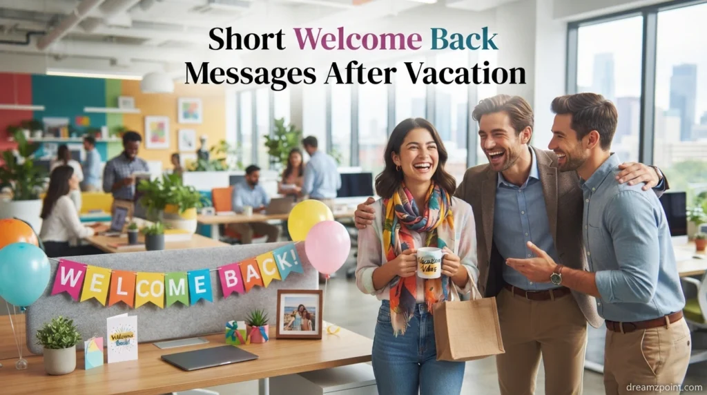 Short Welcome Back Messages After Vacation
